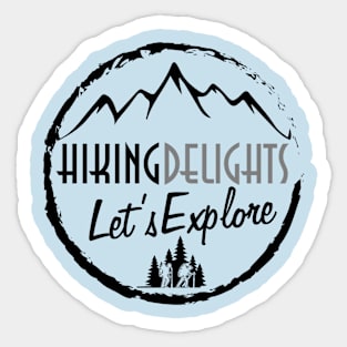 Hiking Delights Sticker